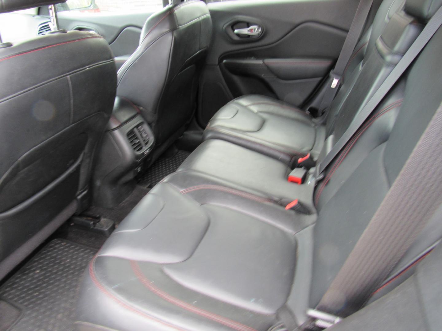 2014 BLACK /Black Jeep Cherokee Trail Hawk (1C4PJMBS0EW) , Automatic transmission, located at 215 Milton St, Dedham, MA, 02026, (781) 329-5144, 42.241905, -71.157295 - This nice compact SUV is in excellent condition.Runs like new. All ASPI Motor Cars vehicles are fully serviced before they are delivered to assure the highest quality used vehicles. Comes with a 3/3 warranty included in the price. Call for details. Prices on all vehicles do not include $299.95 - Photo#14
